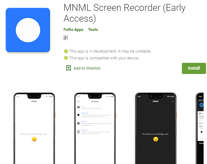 MNML Screen Recorder