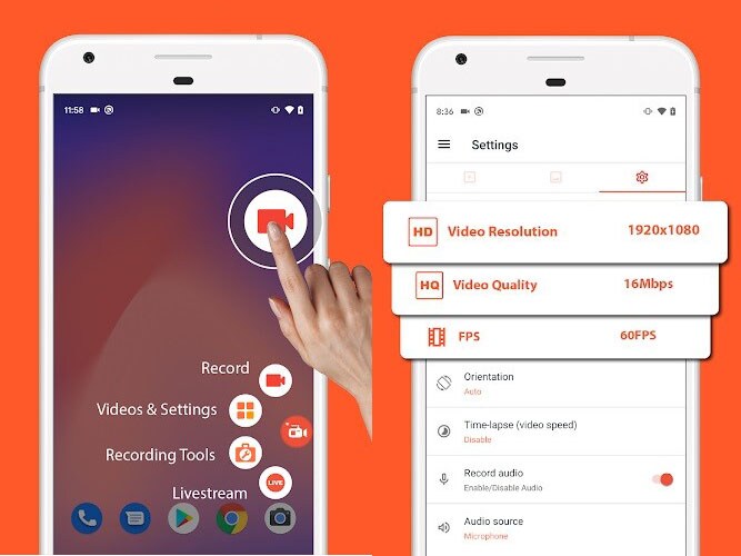 AZ Screen Recorder Settings