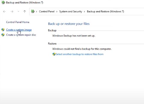 create a system image